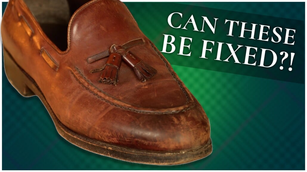 Can These Cordovan Loafers Be Saved? | Leather Restoration with The Elegant Oxford