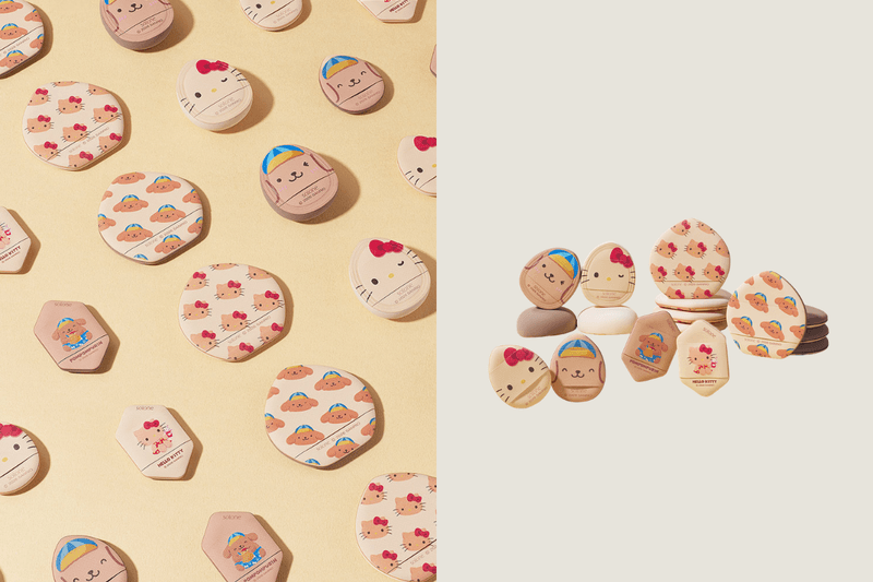 Sanrio X Solone 聯名太可愛：Hello Kitty、布丁狗變成「烤焦粉撲」，一打開化妝包就被療癒！