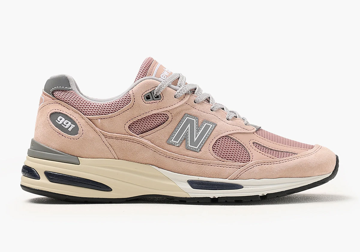 The New Balance 991v2 Gets Summer-Ready In “Mahogany Rose”