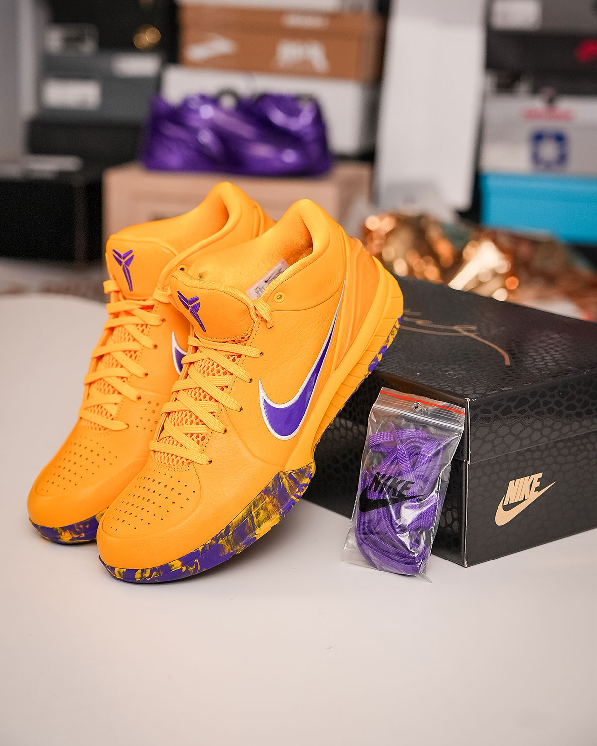 Up Close With The Nike Kobe 4 Protro “Lakers”